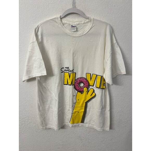 The Simpsons Movie Gildan XL T-Shirt White Heavy Cotton - Picture 1 of 5